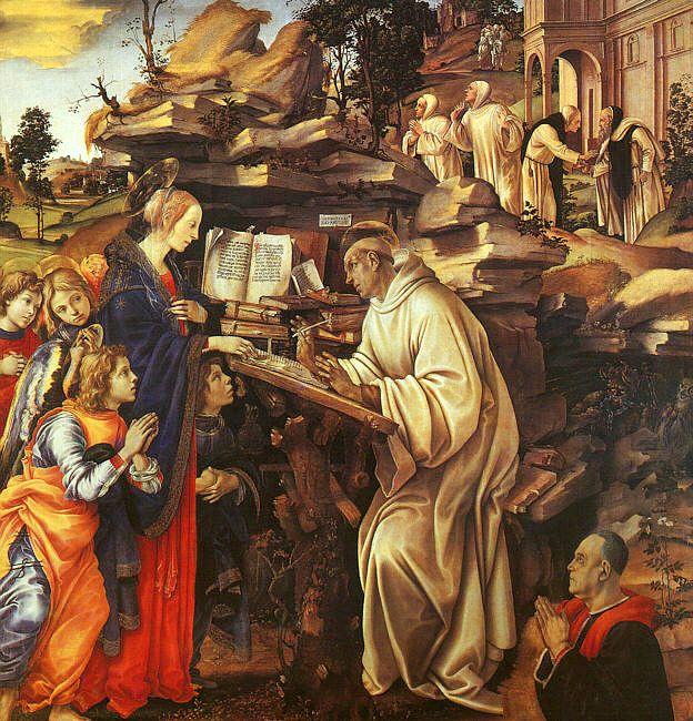 Filippino Lippi The Vision of St.Bernard oil painting picture